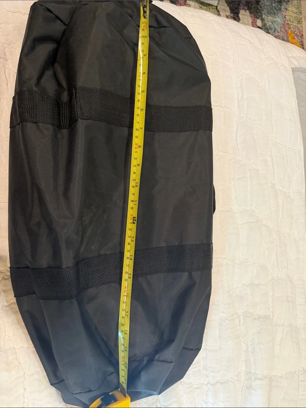 Black Men's Duffle Bag – Travel & Gym Carryall